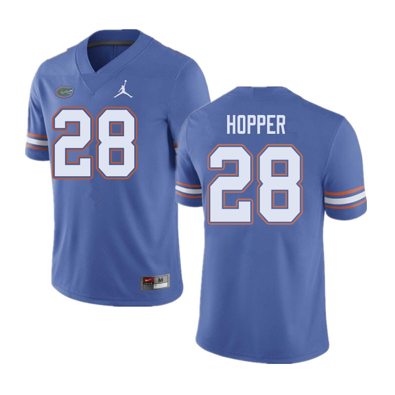Jordan Brand Men #28 Ty'Ron Hopper Florida Gators College Football Jerseys Sale-Blue